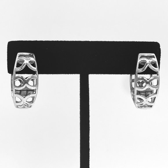 Modern Handcrafted 925 Sterling Silver Earrings for Pierced Ears - NEW - Picture 2 of 3